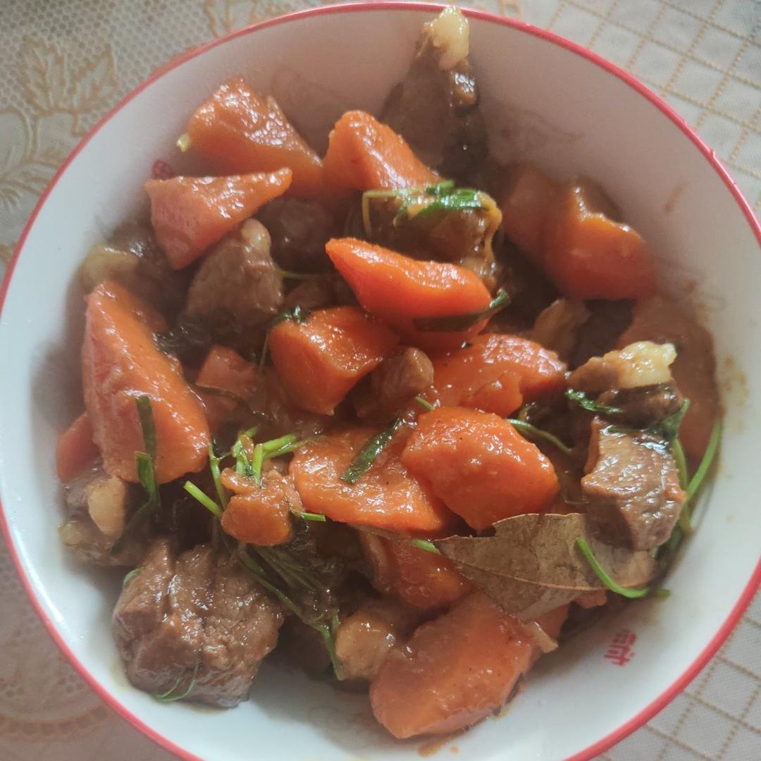 红烧羊肉炖胡萝卜