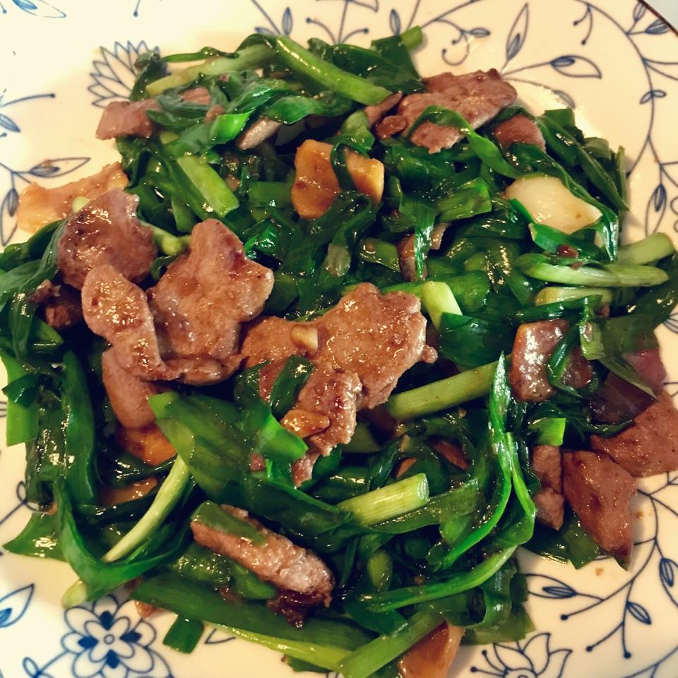 韭菜炒猪肝 下饭菜