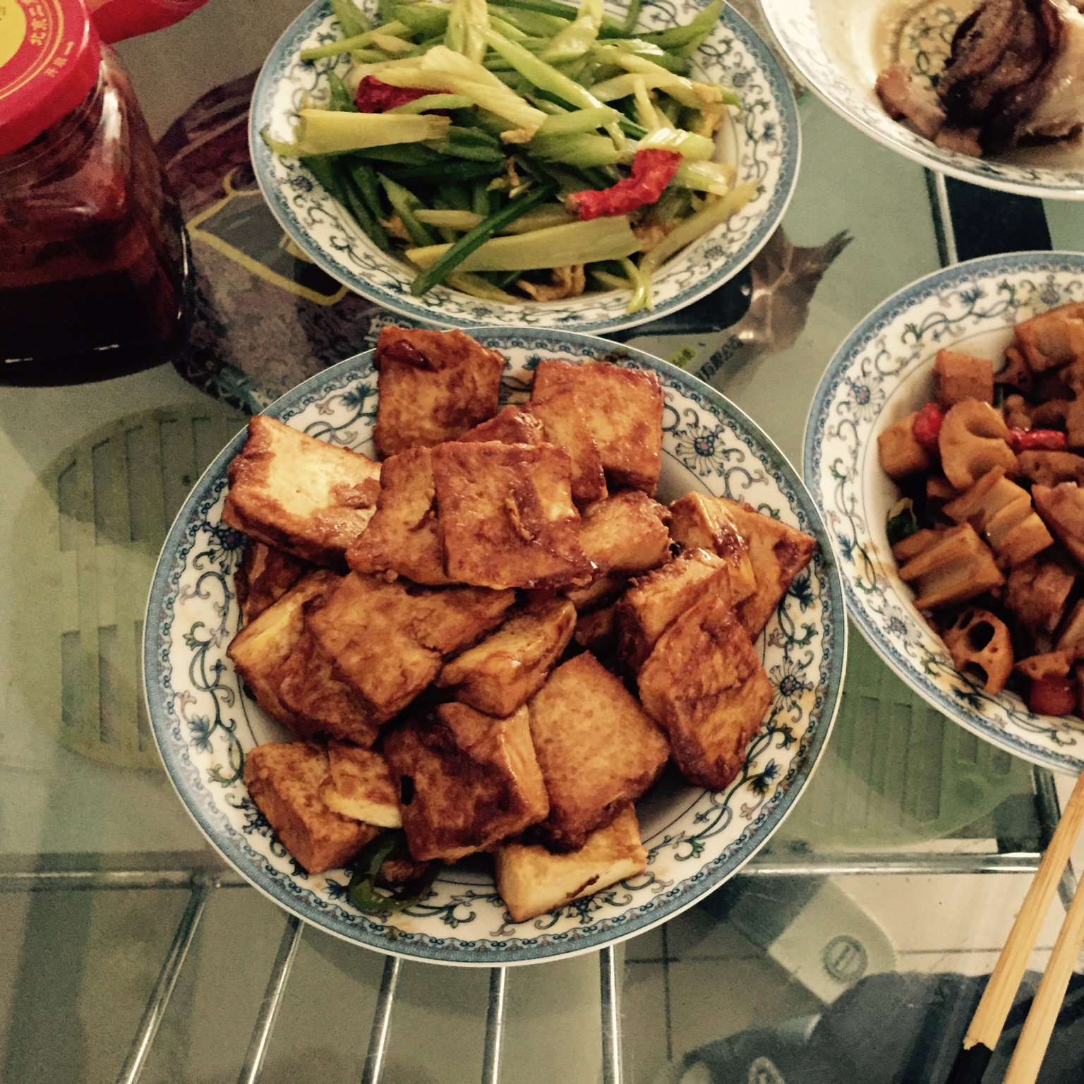 蚝油嫩豆腐