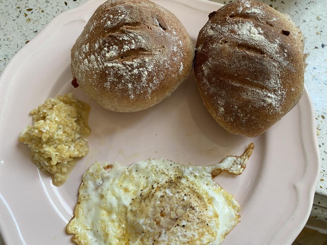 黑啤蔓越莓核桃软欧丨健康·烘焙