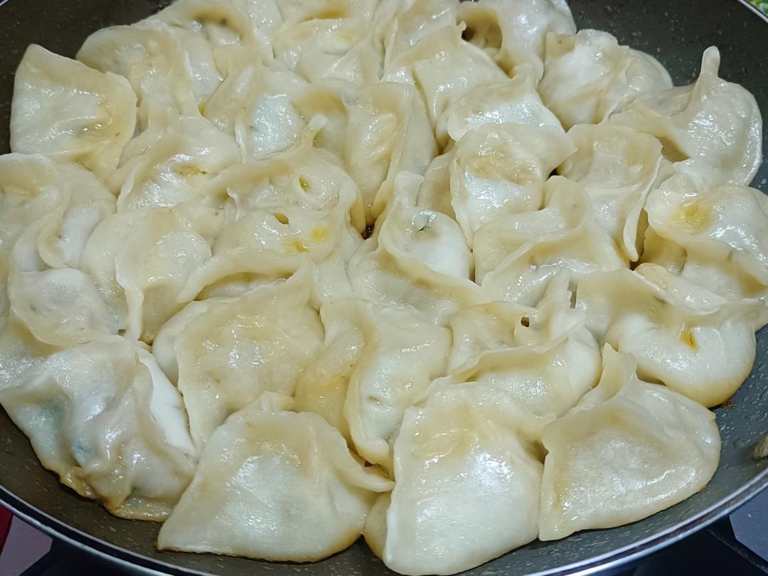 💯手把手教你做冰花煎饺～韭菜虾仁肉馅