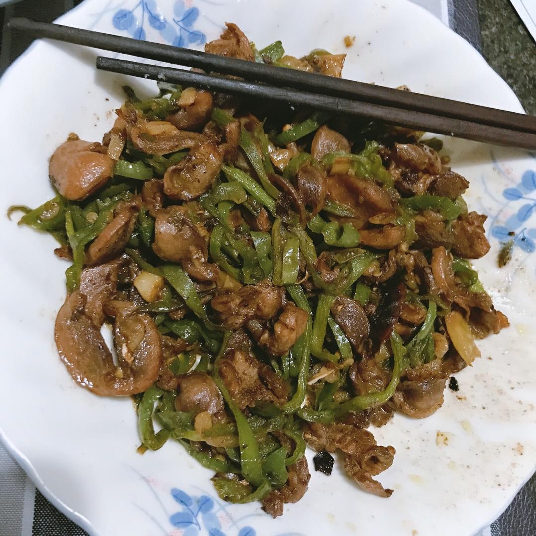 爆炒鸡胗