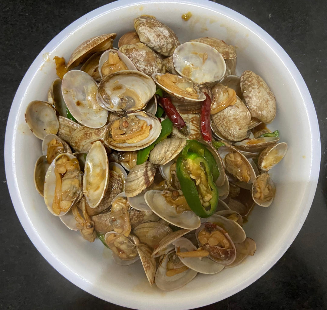 5分钟快手菜❗️秒杀路边摊爆炒花甲～好吃到爆