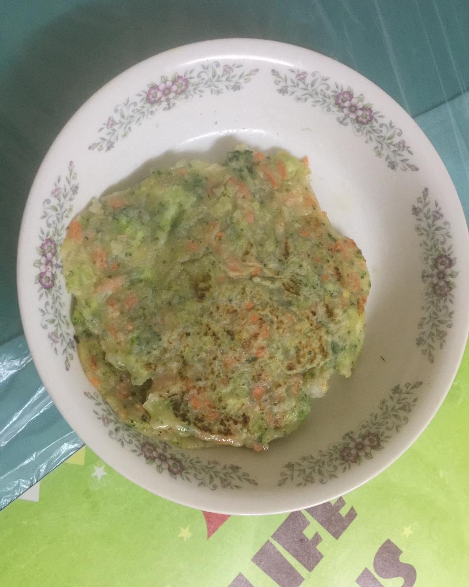 胡萝卜西兰花鸡蛋饼