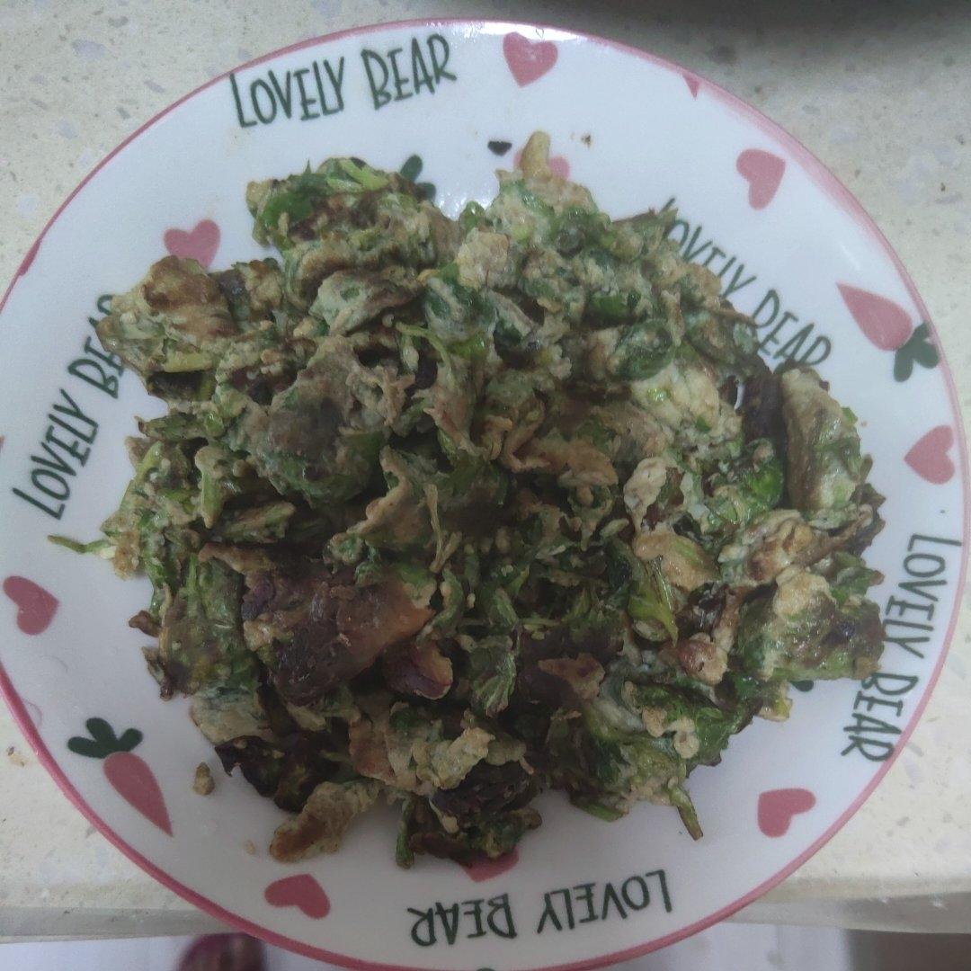 小婷食光🔆芹菜叶炒鸡蛋
