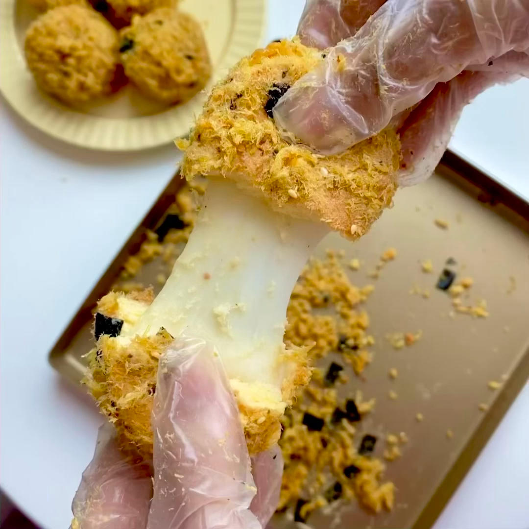 拉丝麻薯隔夜冷藏不变硬的实验成功，三夜依然拉丝