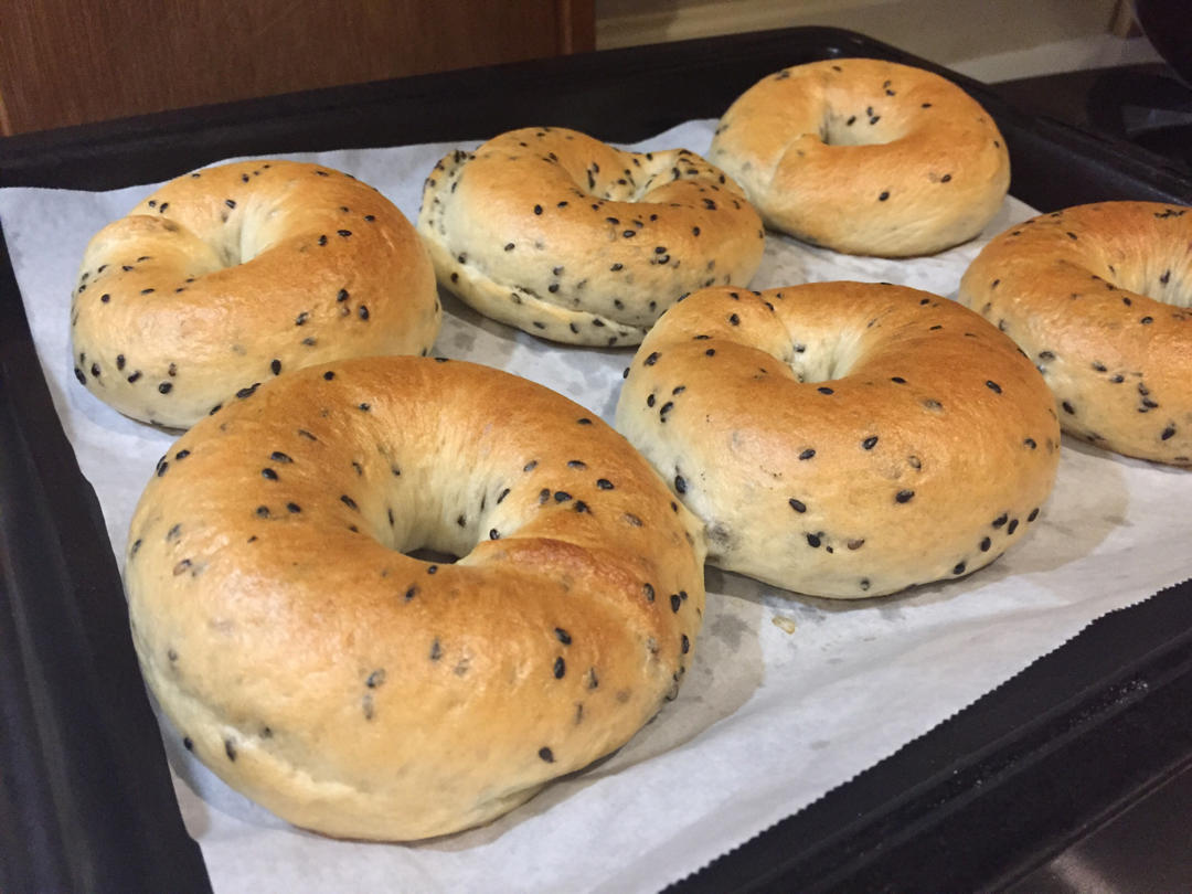原味贝果🥯/黑芝麻贝果🥯