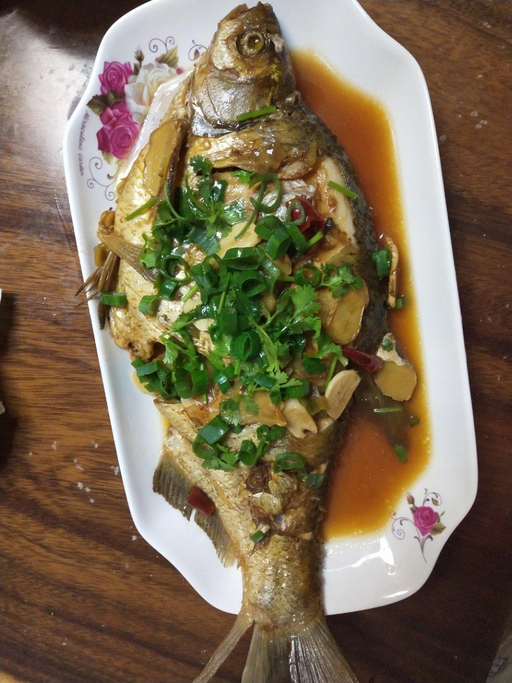 家常红烧鲳鱼