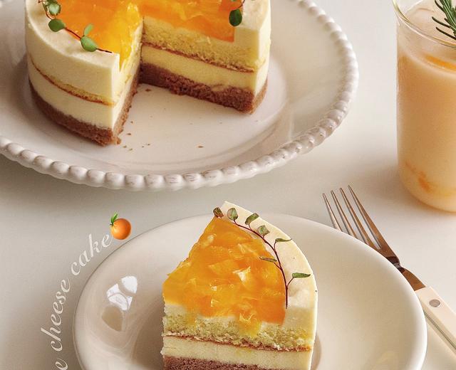 🍊三重口感好吃不腻｜橙香芝士蛋糕🍰的做法