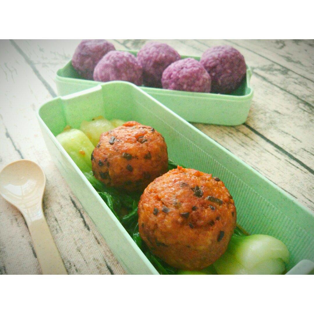 日式肉饼土豆沙拉便当