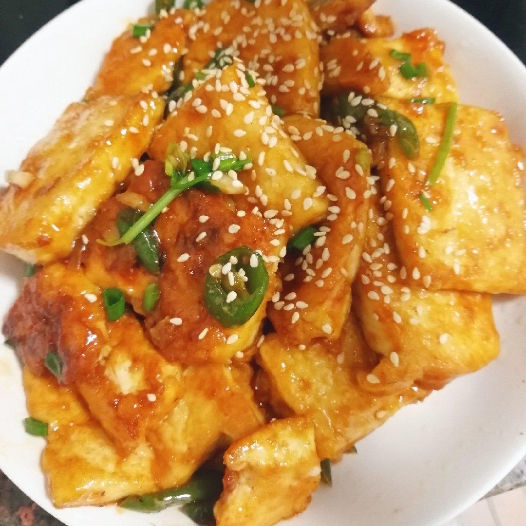 无敌好吃的香煎豆腐