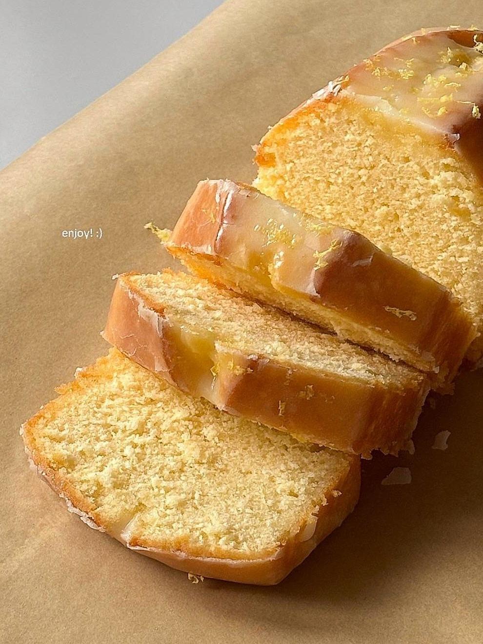 糖霜柠檬磅蛋糕「Pound Cake」