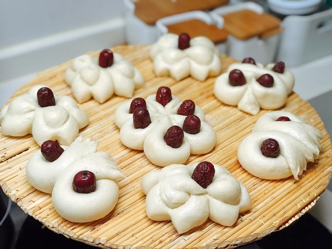 花开富贵 年年有余——枣花馒头（九款）