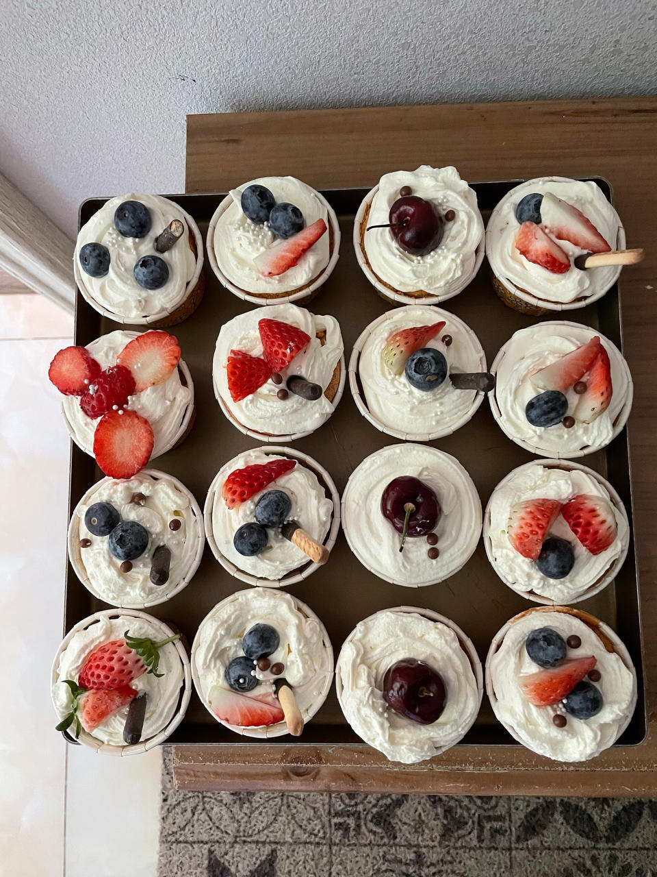 高颜值奶油纸杯蛋糕杯子蛋糕（附教程）