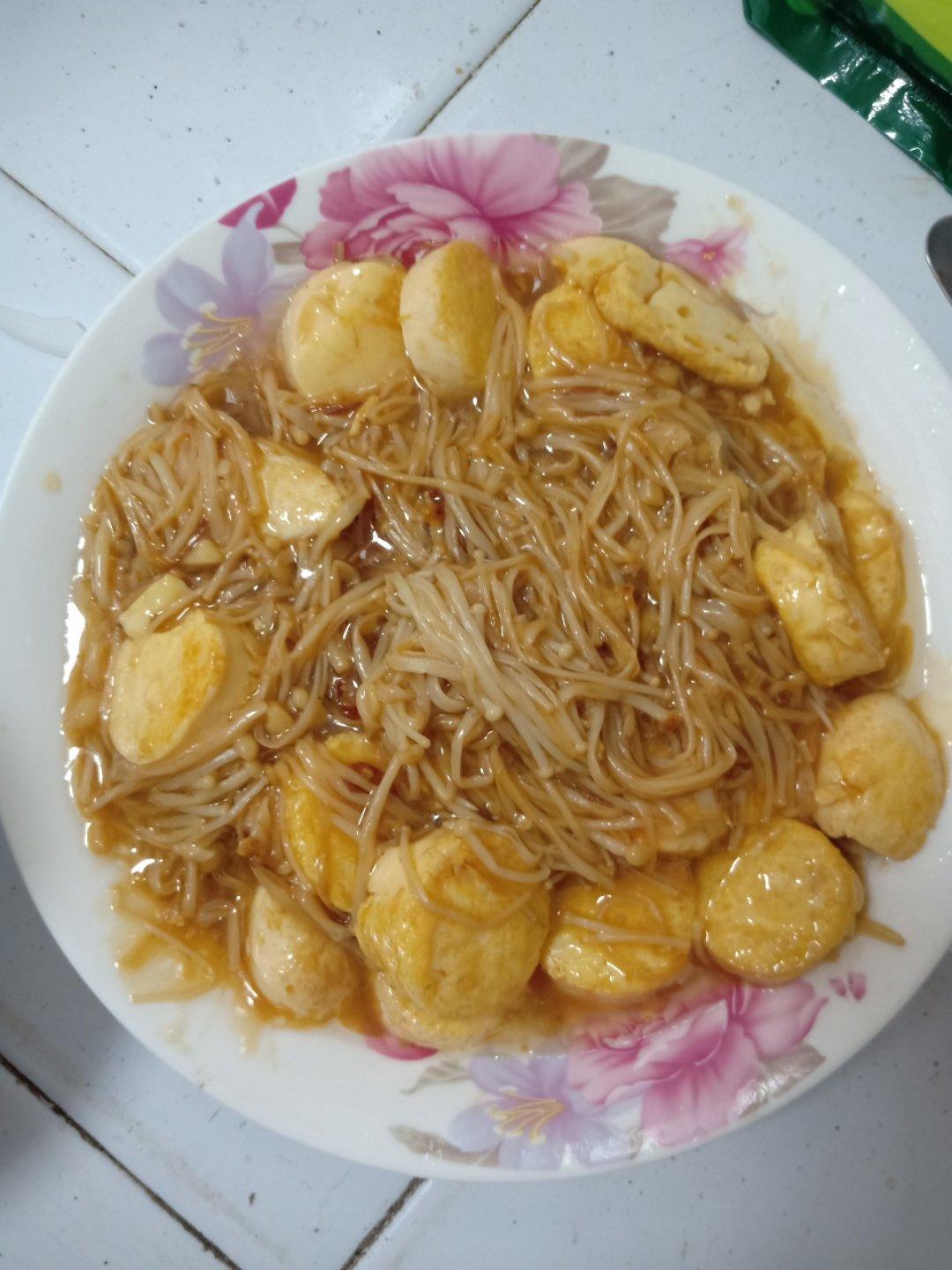 金针菇烧日本豆腐