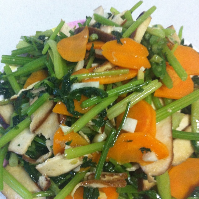 小芹菜炒香干