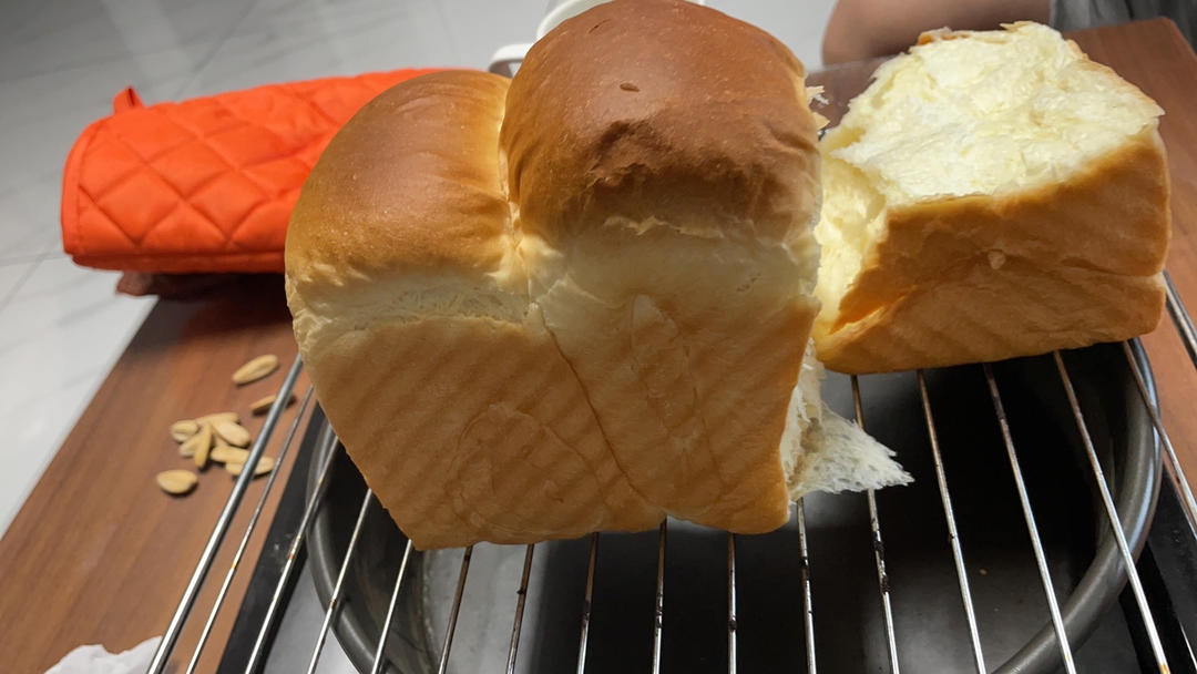 超软拉丝牛奶吐司🍞一次发酵