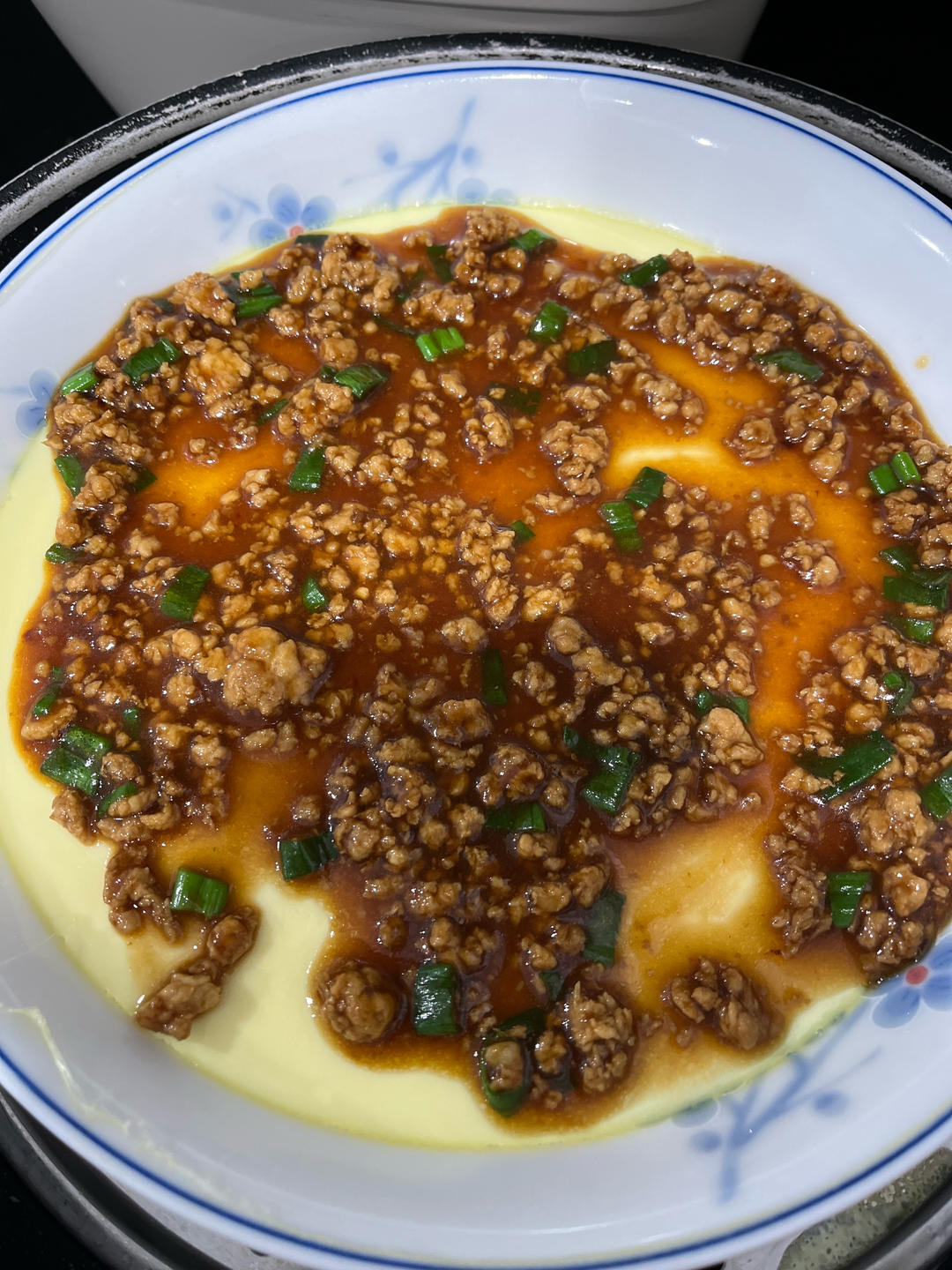 肉沫鸡蛋羹