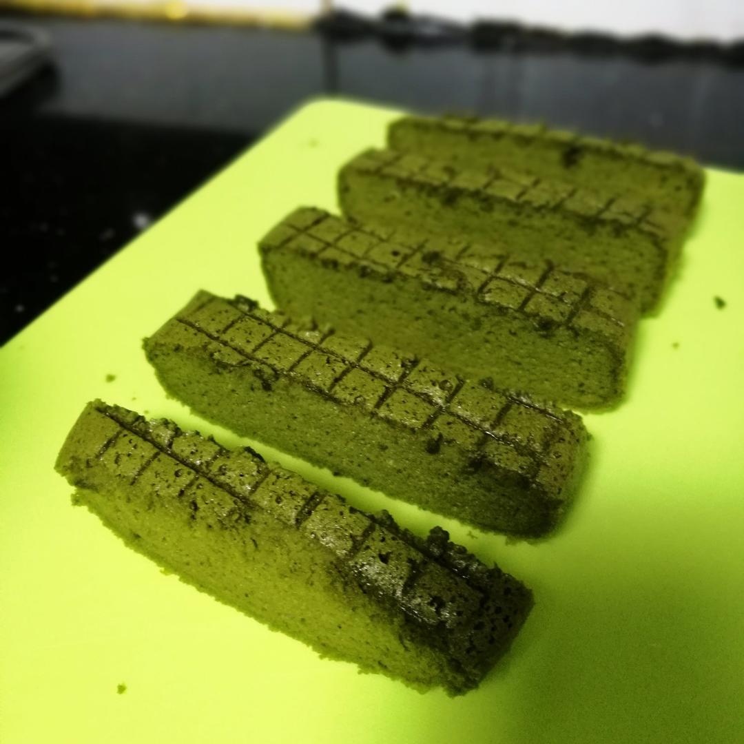 六寸抹茶戚风蛋糕