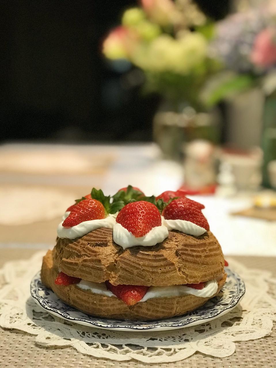 花环泡芙---圣诞节应景