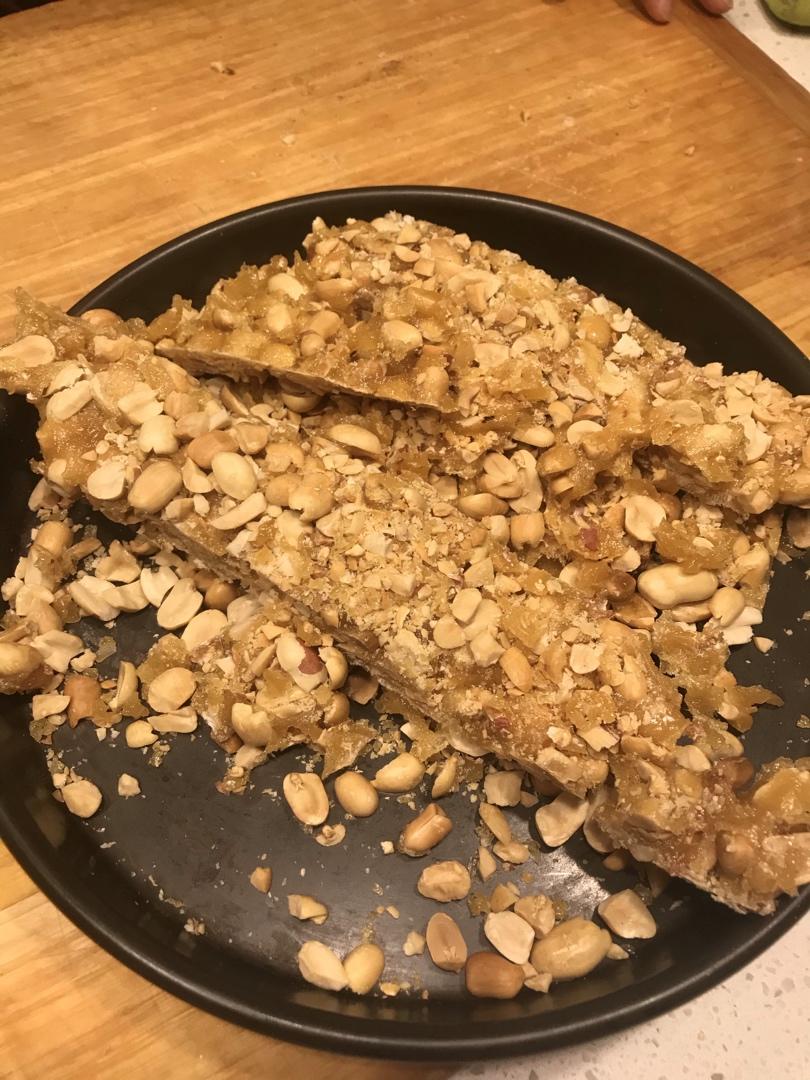 无水无油香脆花生糖