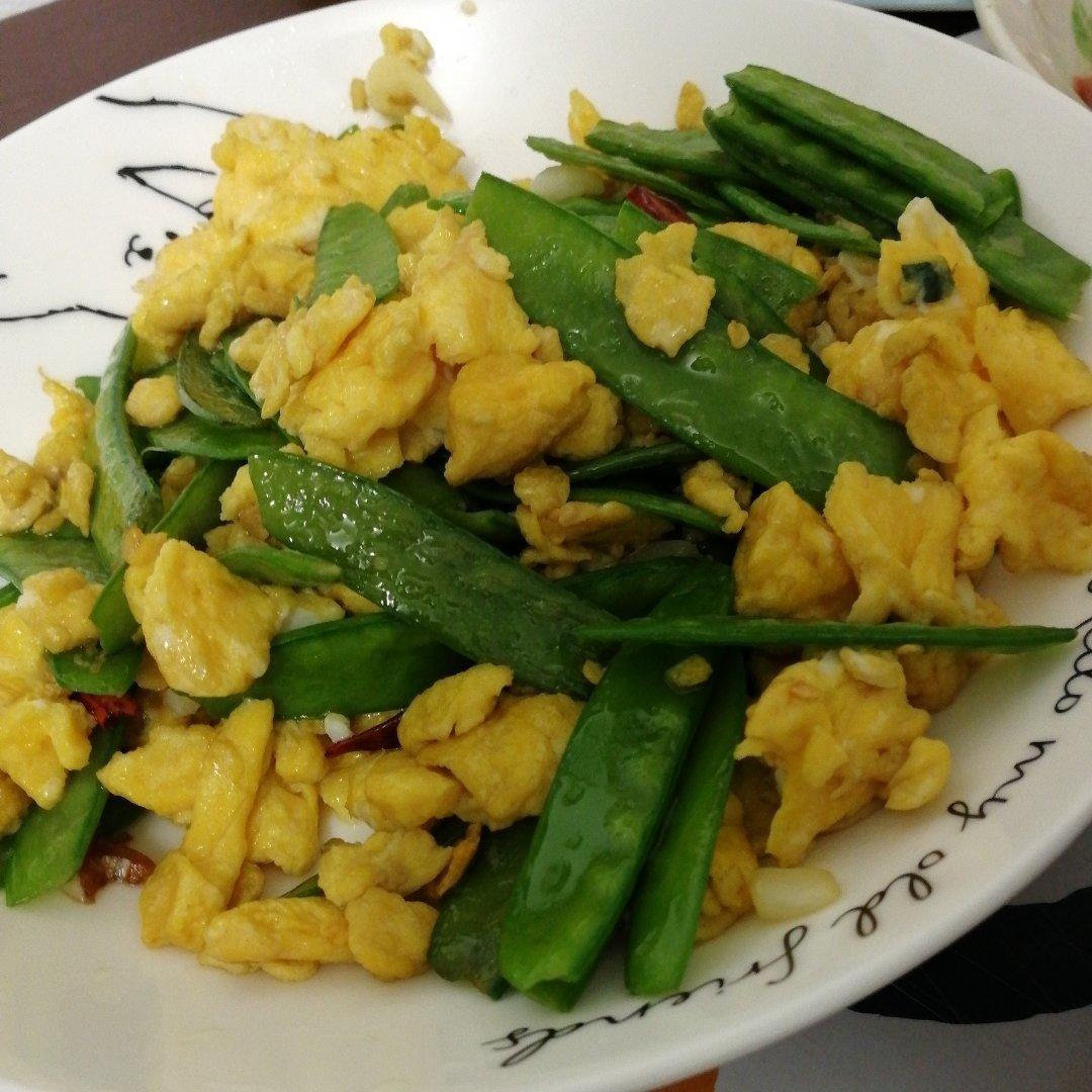 荷兰豆炒鸡蛋