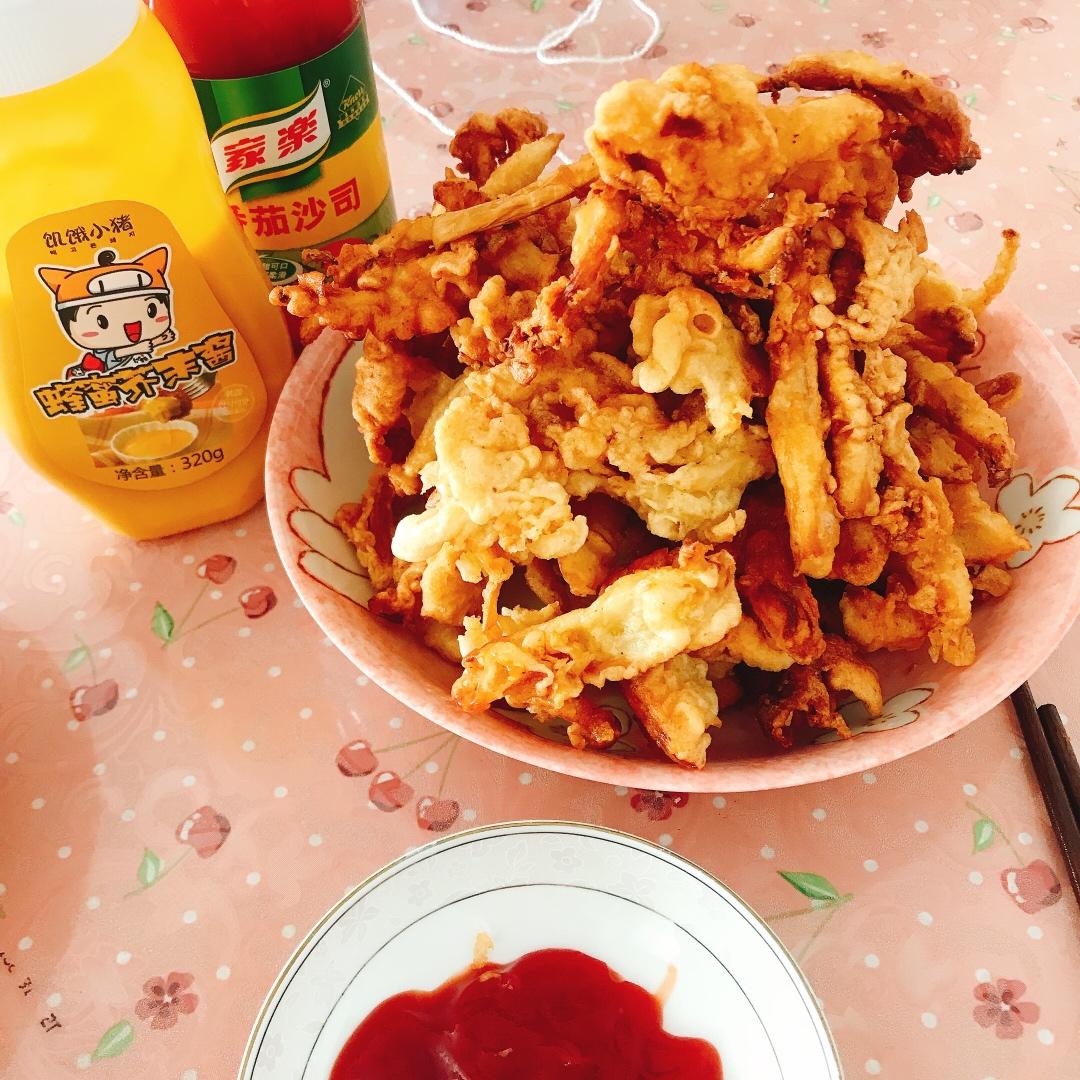 能吃出肉感的酥炸海鲜菇