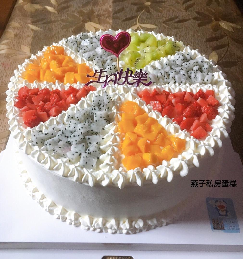 乡下烘培蛋糕做的生日蛋糕图只是为了记录自己做的蛋糕以后回顾方便