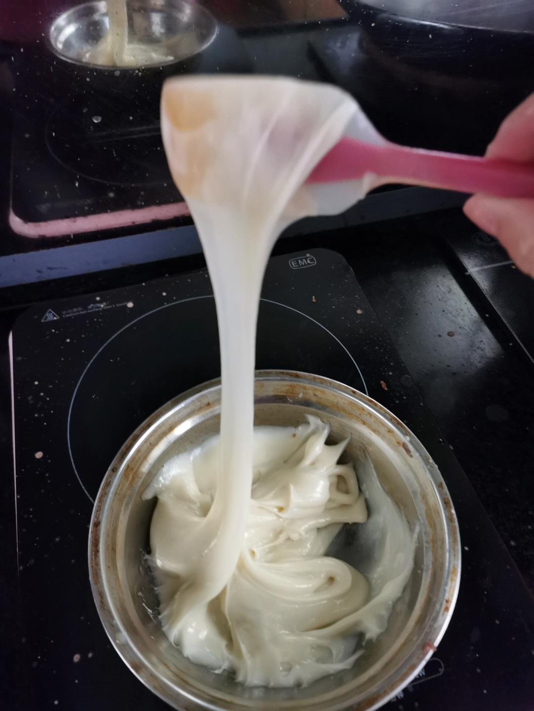 拉丝麻薯隔夜冷藏不变硬的实验成功，三夜依然拉丝