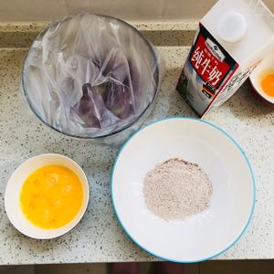 【减脂早餐】紫甘蓝全面鸡蛋饼的做法 步骤3