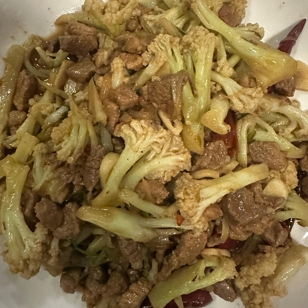 [新手绝不失败]菜花炒肉