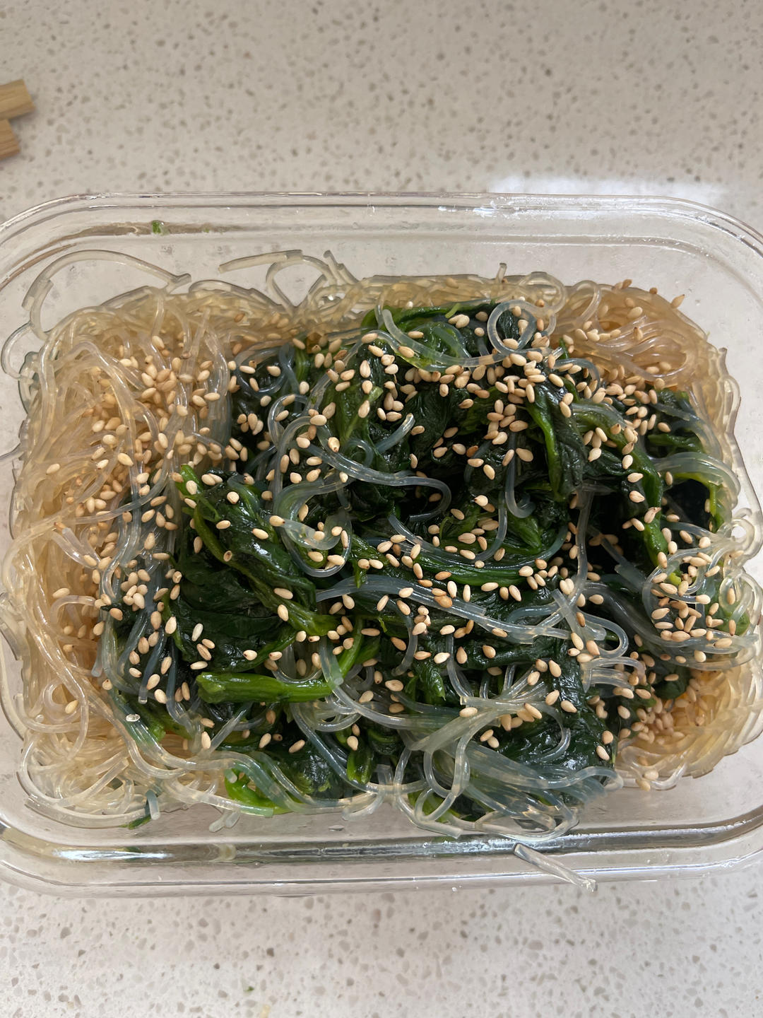 凉拌菠菜粉