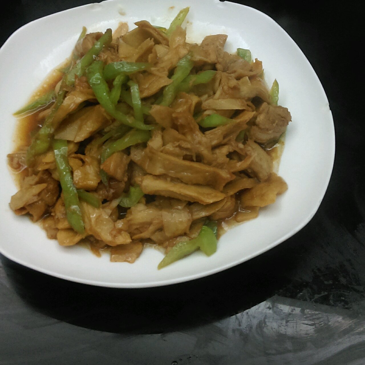 青椒炒面筋