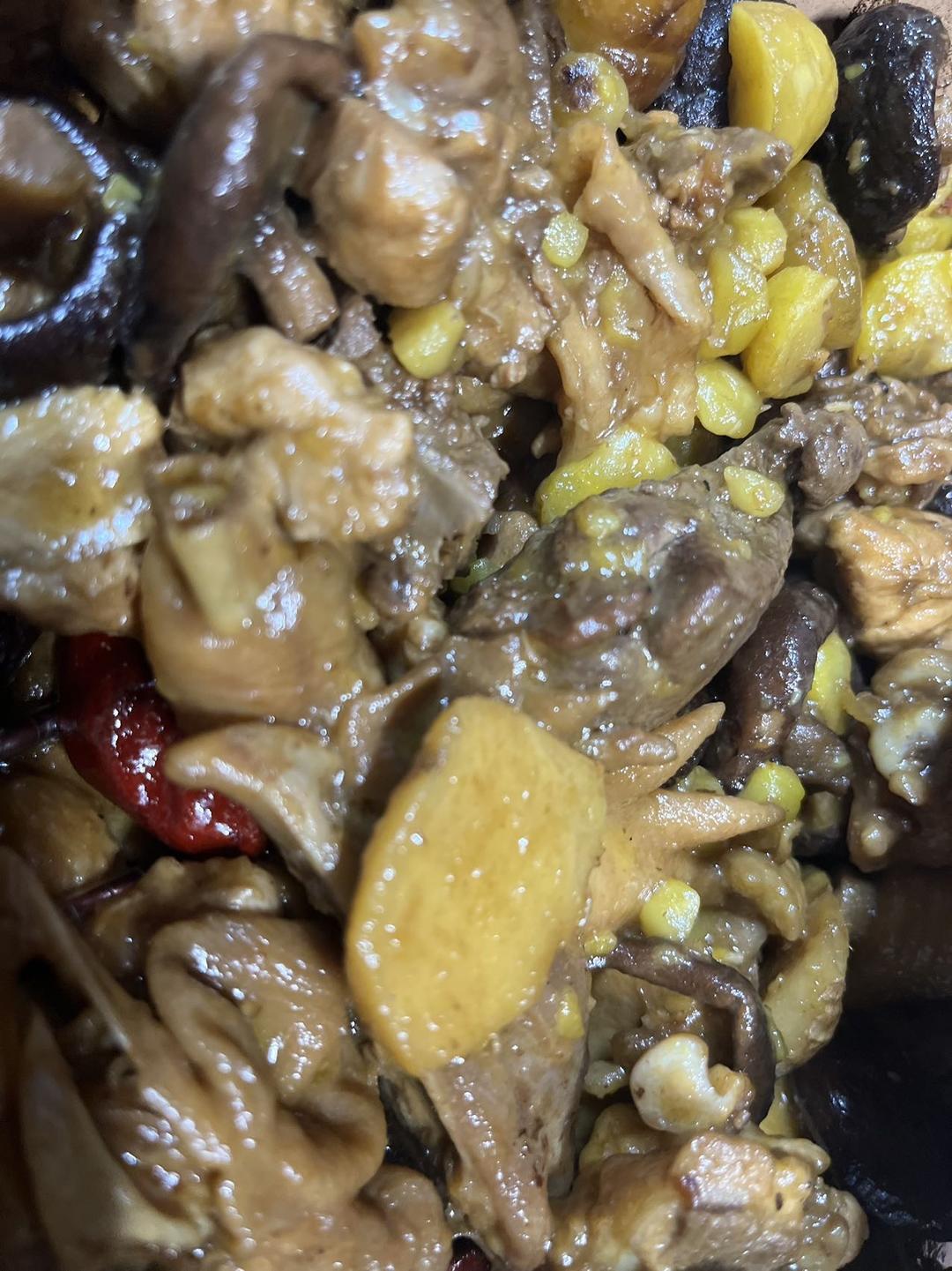 【栗子烧鸡】鸡肉都给你吃，栗子归我~