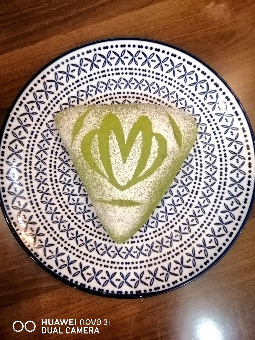 抹茶芋泥麻薯软欧包🍃夏日小清新