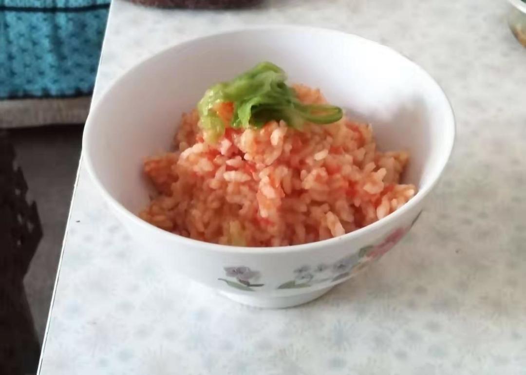 西红柿拌饭（无油餐）的做法