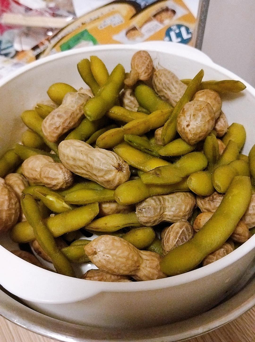 夏日必备煮五香毛豆花生🥜