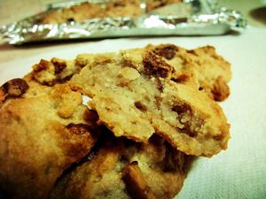 【健康減肥豆渣版】美式巧克力葡萄乾核桃cookie的做法 步骤4