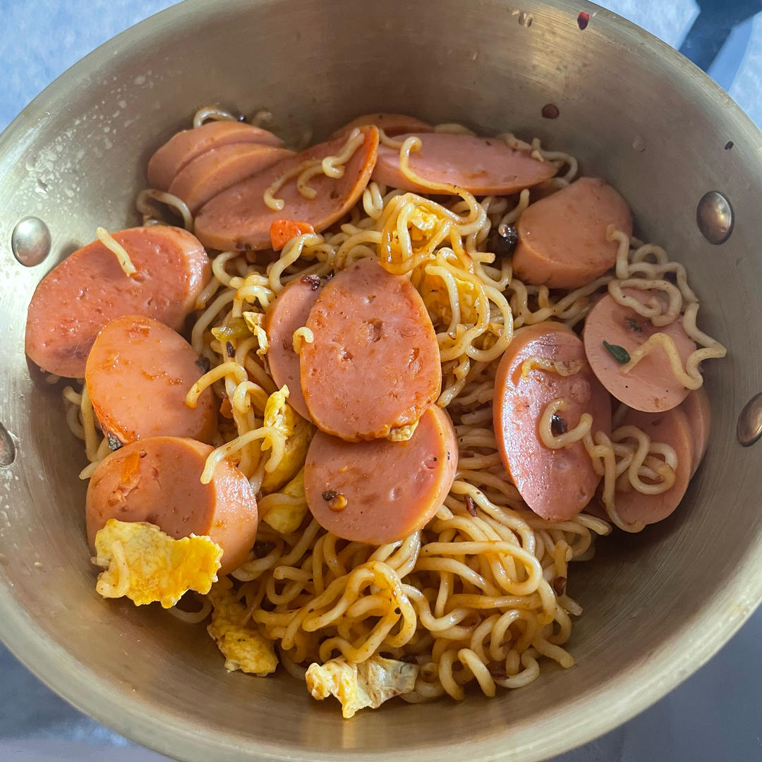 懒人版【炒方便面】