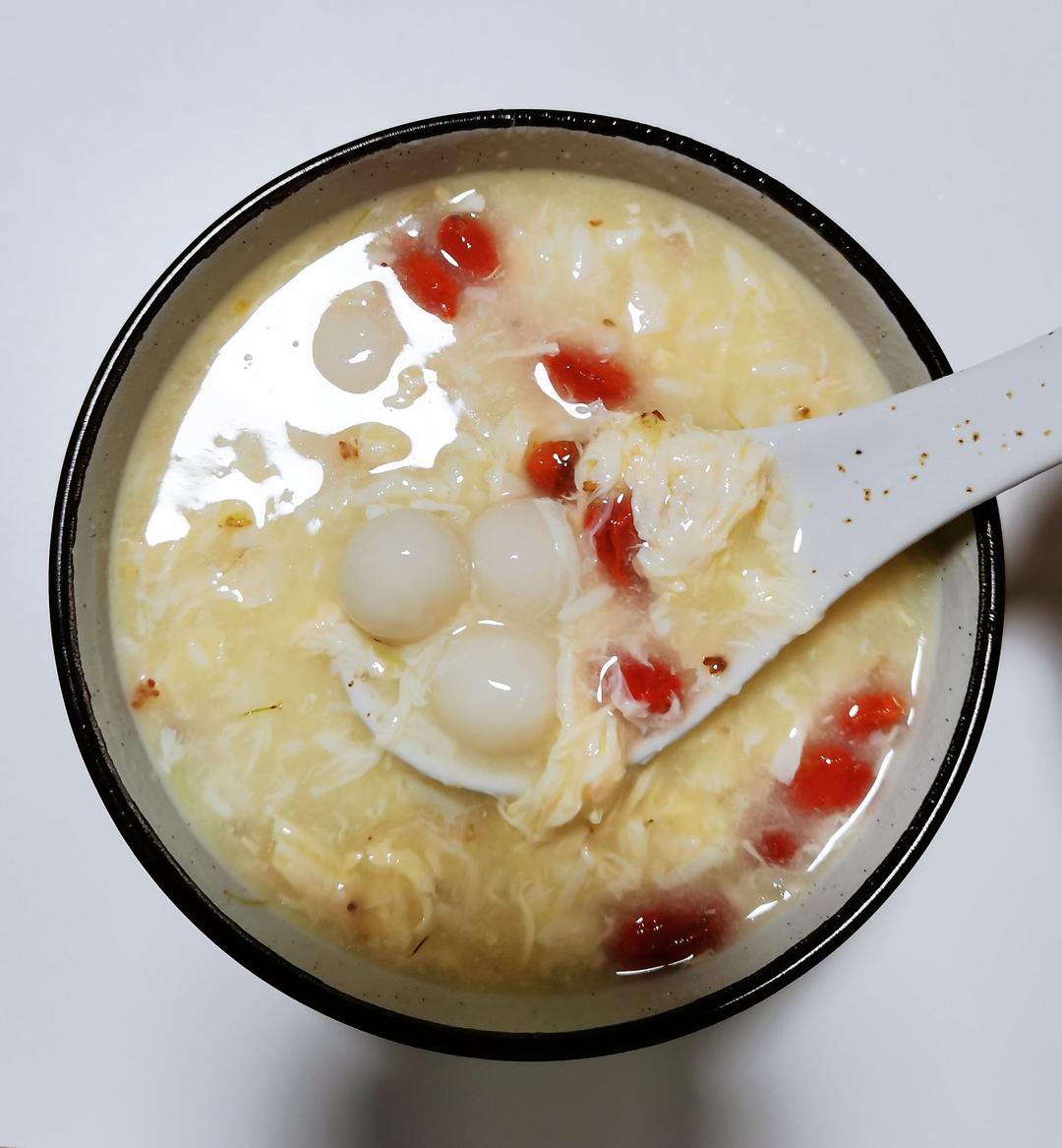 ella佳做的蛋花酒酿圆子