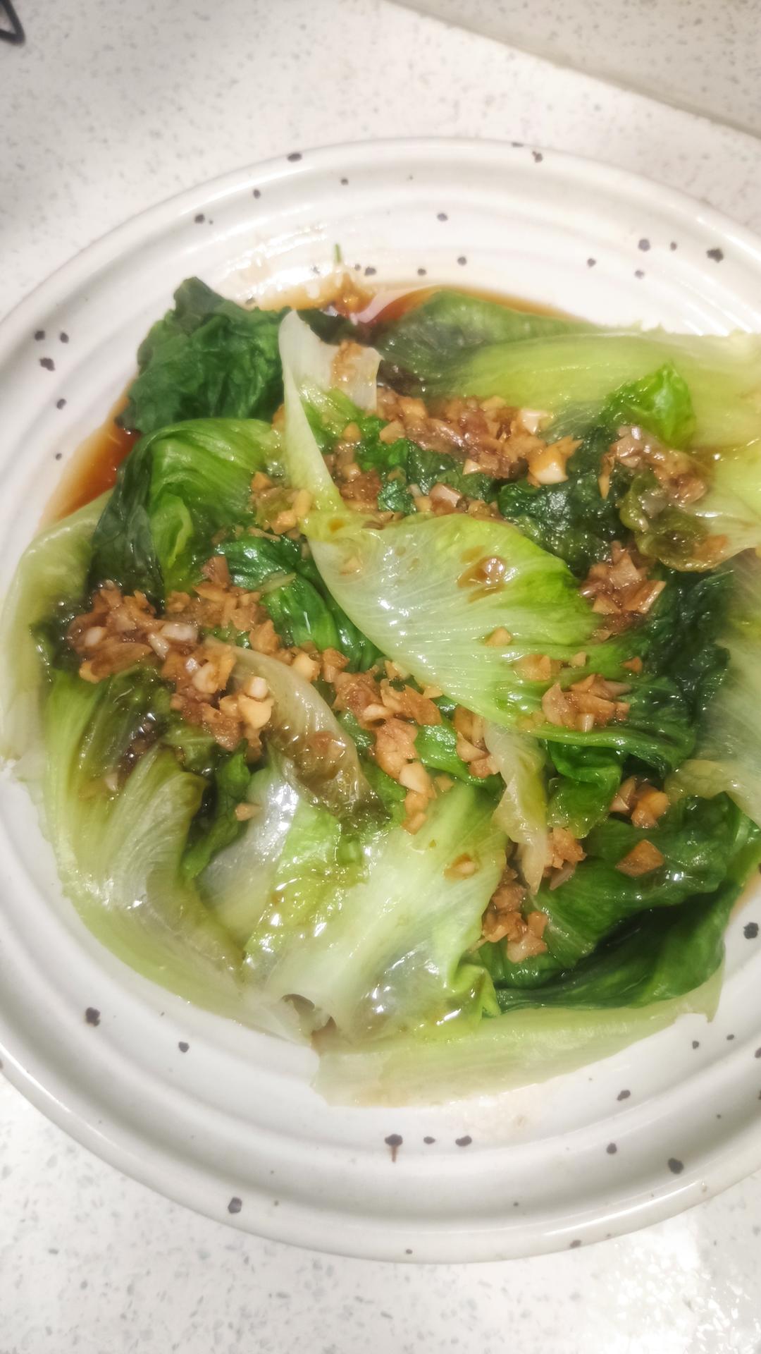 白灼生菜