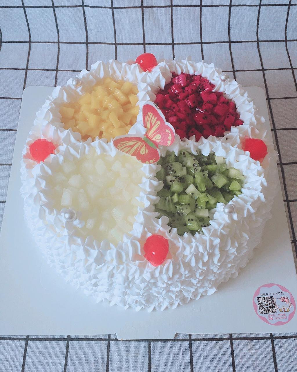 各种简易式水果蛋糕装饰