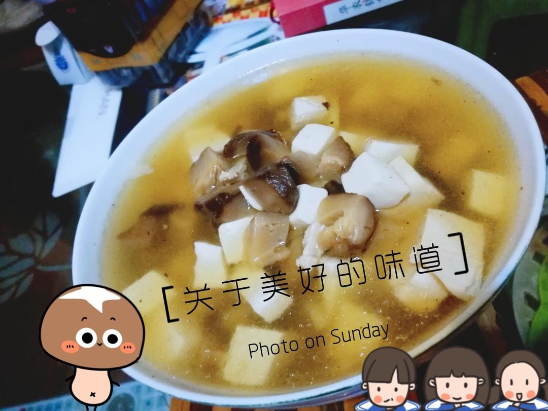 平菇豆腐汤