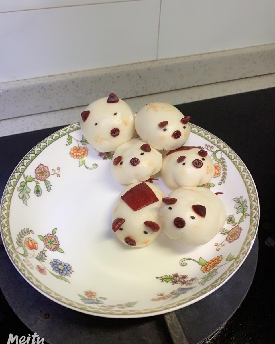 做一个萌萌小猪馒头