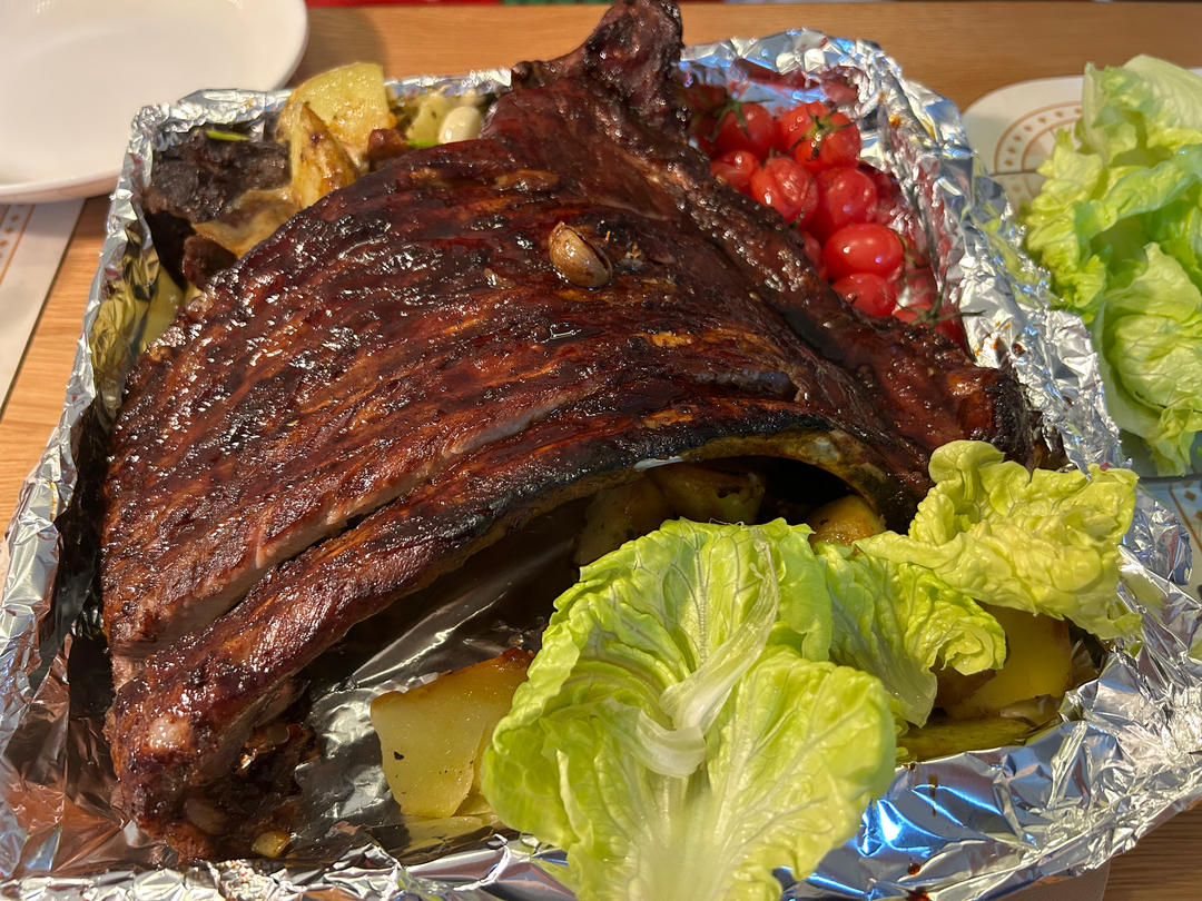 美式烤猪肋排（家庭烤箱版）