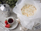 白色恋人草莓香缇花束蛋糕