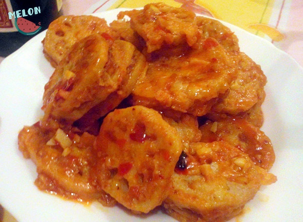 余香酥脆煎藕夹