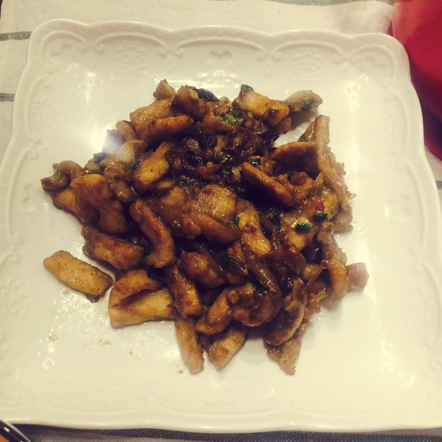 香蒜孜然猪肉(有点肉串口感哦)