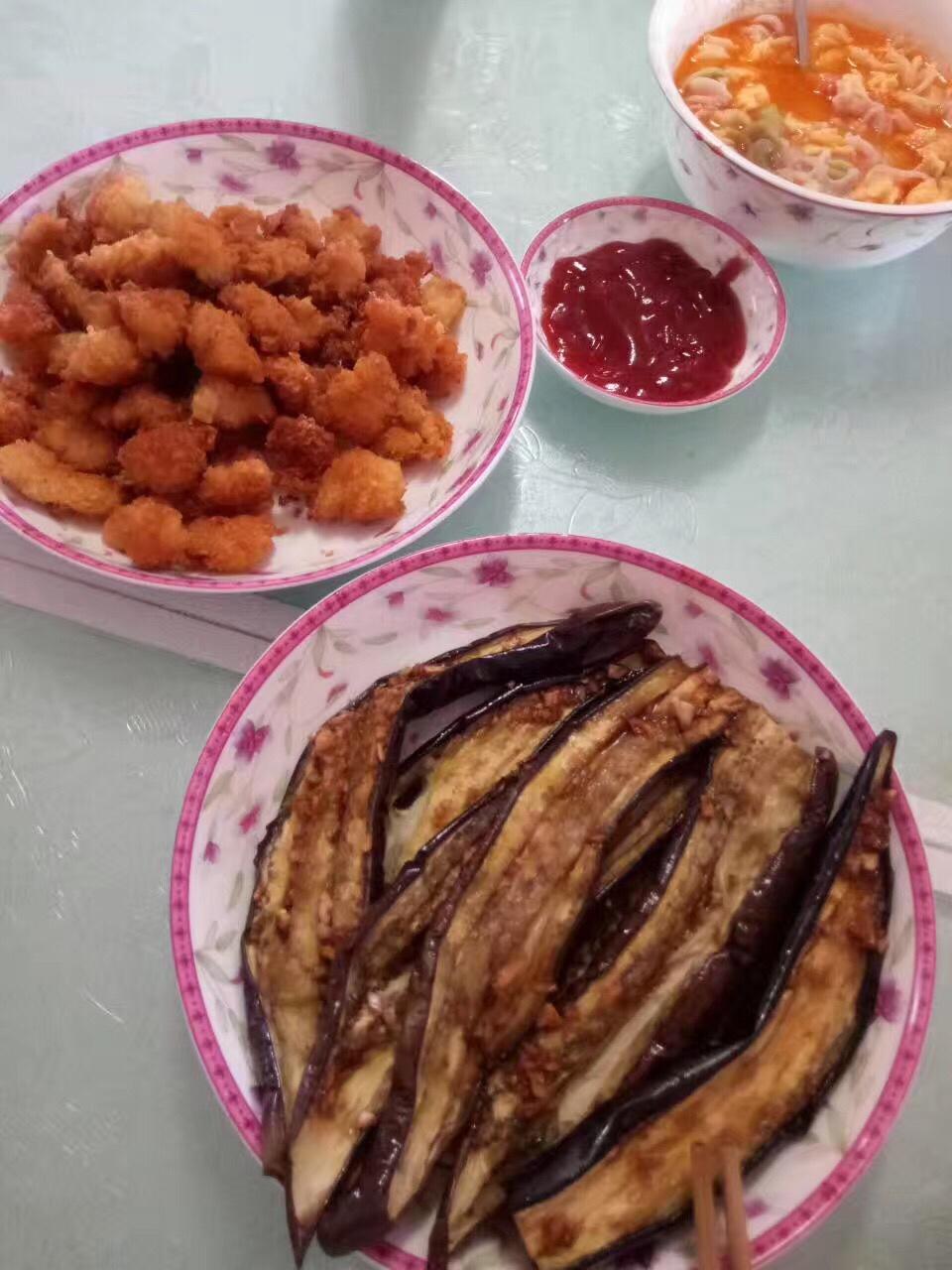 烤箱菜走起--蒜蓉烤茄子