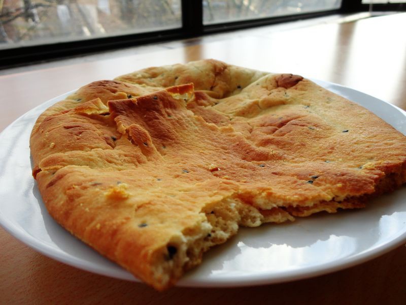 平底锅制印度naan